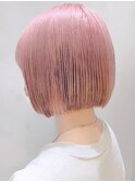 say. ホワイトピンクニュアンスカラーブリーチアースカラー青山