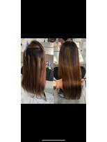 キング 高槻(K!ng)&nbsp;縮毛矯正髪質改善ハイライトレイヤーカット高槻美容室エクステ