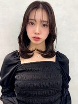 エジョン 幡ヶ谷店(Aejon)&nbsp;イメチェン/似合わせカット/フルバング/レッドブラウン/新宿