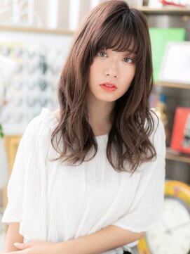 カバーヘア ブリス 戸田公園西口店(COVER HAIR bliss) 斜めバング韓国風巻きニュアンスパーマc6戸田公園20代30代40代