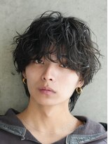 レタッチ バイ フィフス 天神大名(RETOUCH by fifth)&nbsp;天神10代20代シャドウパーマゆるめメンズマッシュウルフカット