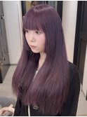 パープルカラー×エクステハイトーン