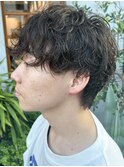 髪質改善20代30代モテるメンズエモゆるシャドウパーマ