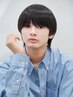 【木村限定】men'ｓカット+全体縮毛矯正[新宿駅/眉毛/ストレート/men's