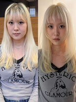 ニーィ バイ カータ(Niii by CARTA)&nbsp;【anna style】抜きっぱなしブリーチにレイヤースタイル