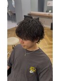 波巻きパーマ