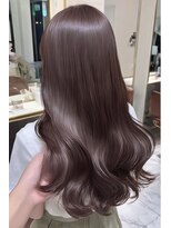 ケシキ 表参道 原宿(kesiki.)&nbsp;ミディアムレイヤー顔周りレイヤーハッシュカット韓国へア