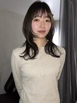 ヨハク 大阪梅田中崎町(yohaku)&nbsp;【misaki】オリーブベージュ×ハッシュカット