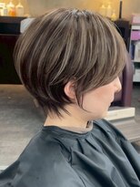 ハーシーバイアポロ 相模大野(HERSHE by apollo)&nbsp;xカット//ホワイトグレージュ/レイヤーカット/チェリーブラウン