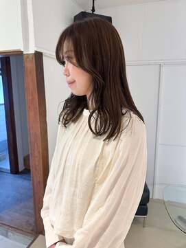 パーク(PARK) シースルーバング 柔らかベージュ 顔周りカット