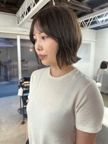 パーク(PARK)&nbsp;クビレボブ ボブレイヤー オリーブグレージュ
