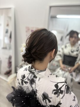 ホワイト(White) サイドアップスタイル
