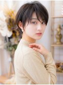 アッシュグレージュくせ毛風ウルフショートレイヤー30代上尾h5