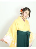 成人式・袴　着付け☆華やか和装ヘアセット