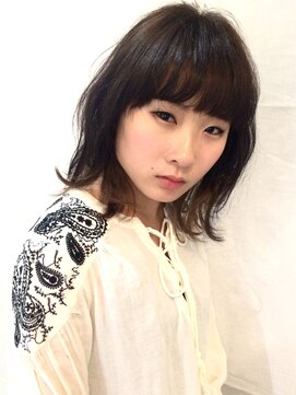 アンバースデー(UNBIRTHDAY) ミディアム/フレンチボブ/グラデーションカラー/イルミナカラー