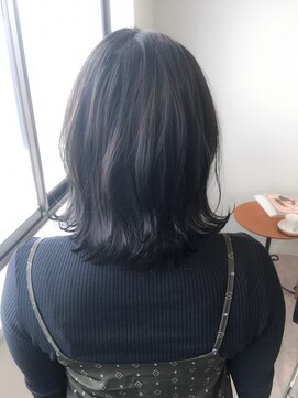 レガロヘアアトリエ(REGALO hair atelier) 外ハネボブ/暗髪アッシュグレー【水戸/赤塚】