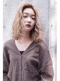 【LANY 横浜】パーマ風ウェーブ×ハイトーンベージュ