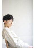 bibito メンズツーブロックマッシュ ナチュラルパーマ