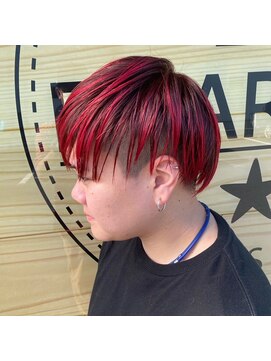 エフパレードシーサイド(F.PARADE seaside) ブロックショート×レッド【上総一ノ宮】【茂原】