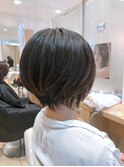 小顔丸みショートボブ