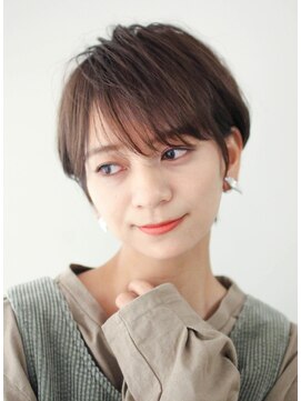 ノア 奈良駅前店(NoA) ショートカット 小顔 ショートヘア 耳かけ 大人ショート 奈良
