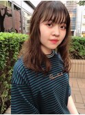 ハイライト×ゆるパーマ