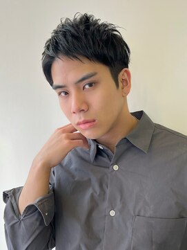 シスタ(SISTA) 【SiSTA】田中黒髪ワイルドツーブロック刈り上げアップバング