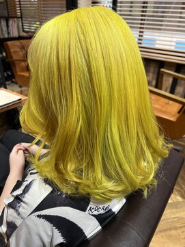 オーブ ヘアー リリー 博多2号店(AUBE HAIR lily) ロイヤルイエローカラー！