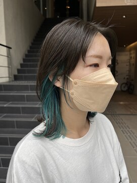 レックスヘアーインターナショナル(ReX HAIR INTERNATIONAL) 【中野　倫大朗】　Olive × inner turquoiseblue