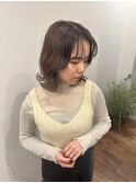 【透明感アップ!】グレージュ×インナーベージュ