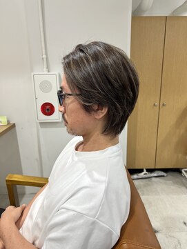 ネイロ 錦糸町(NeiRo) 魅力倍増カールセミディシアーカラーダークアッシュショートヘア