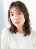 大人美人レイヤーロングことりベージュg小山20代30代40代
