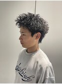 スパイキーショート×ピンパーマ