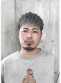 ツーブロックショート×ダブルカラー