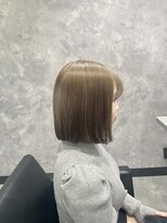 メゾンセブンルックス 宇都宮簗瀬店(Maison 7LOOKS)&nbsp;ミルクティーベージュ×ボブヘア《手塚》