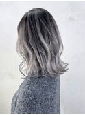 ミディアム美髪顔周りレイヤー韓国ヘアおくれ毛_ba547721