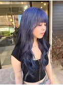 ブルーバイオレットダブルカラーインナーカラーケアブリーチ