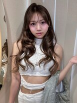 サイン 渋谷(SIGN)&nbsp;ブリーチなし透明感カラー韓国くびれ巻き