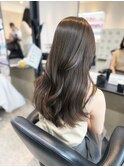 ブリーチなしグレージュ/韓国ヘア/レイヤーカット