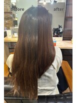 ヘアースタジオ ゼン カロン(Hair studio Zen kalon)&nbsp;ナチュラルブラウン×白髪ぼかしハイライト×脱白髪染め40代50代
