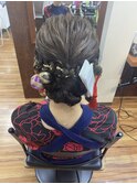 祭りヘアセット