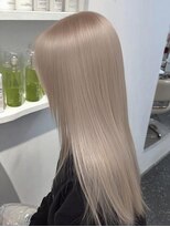 ネハス 名古屋栄店(nehus.)&nbsp;ミルクティー/ブリーチカラー/ウルフカット/レイヤーカット