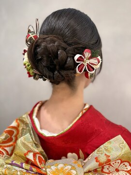 ラトリエコンタン(L´atelier Content) 水引 金箔 成人式ヘア 卒業式ヘア 袴ヘア 振袖ヘア/miho