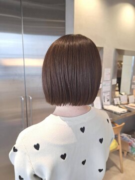 オーガニック リブ 川越(organic+live) 冬の大人可愛い◎丸みボブ×ツヤ髪ココアブラウン
