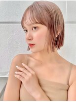 サンドパールス 仙台店(sand PALCE)&nbsp;髪質改善/大人ガーリー/似合わせカット/ショートボブ前髪/仙台