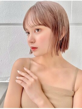 サンドパールス 仙台店(sand PALCE) 髪質改善/大人ガーリー/似合わせカット/ショートボブ前髪/仙台