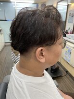 とまと 越谷店&nbsp;ビジネスパーマ(フェード)＋プライムグレーカラー