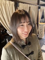 アンツ サザンリゾート 茅ヶ崎店(ANT'S Southern Resort)&nbsp;切りっぱなしボブ　レイヤーボブ　結べるボブ　顔まわりレイヤー