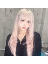 インク 渋谷(INK.)&nbsp;ミルクティーブロンドニュアンスウルフワンホンレイヤー渋谷