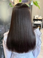 シェリール(CHERiR)&nbsp;透明感◎暗髪グレージュ×髪質改善ストレートロング◎春カラー